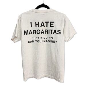 Motel Margarita I Hate Margs Tee White Statement t shirt Revolve S